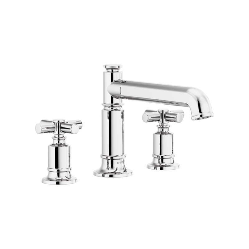 Invari® Roman Tub Faucet, Cross, Polished Chrome