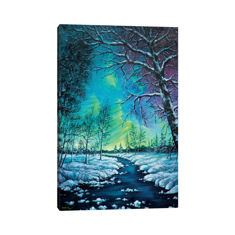 Neon Night par Print, Toile tendue, H 18 po x l 12 po x P 1,5 po