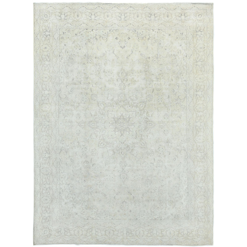 Tapis oriental beige unique 10X13 One-of-a-Kind