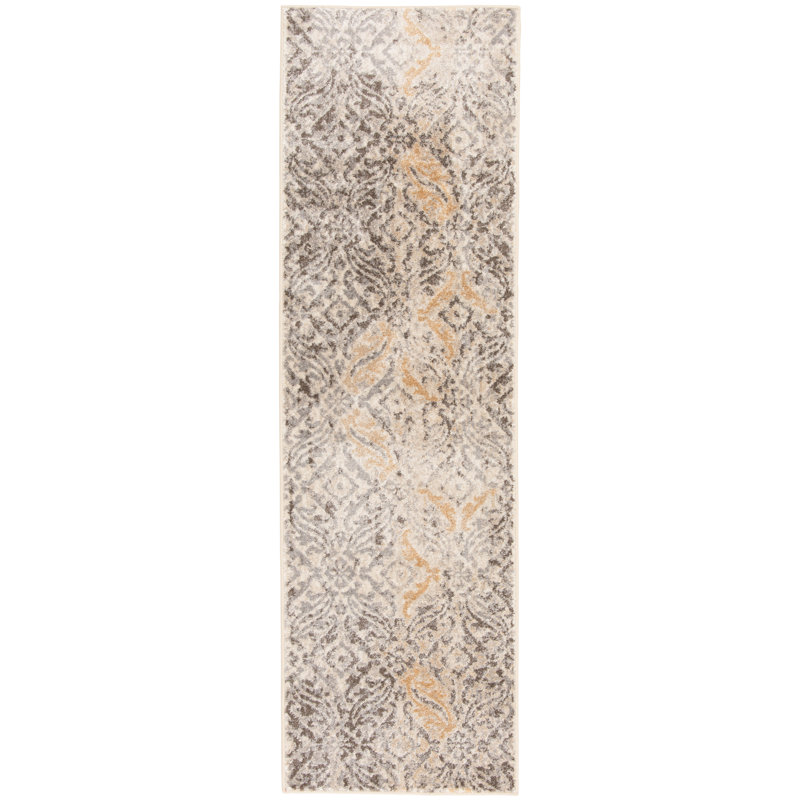 Fellers Damask Indoor Rug, Rectangle 6'7" x 9'6"