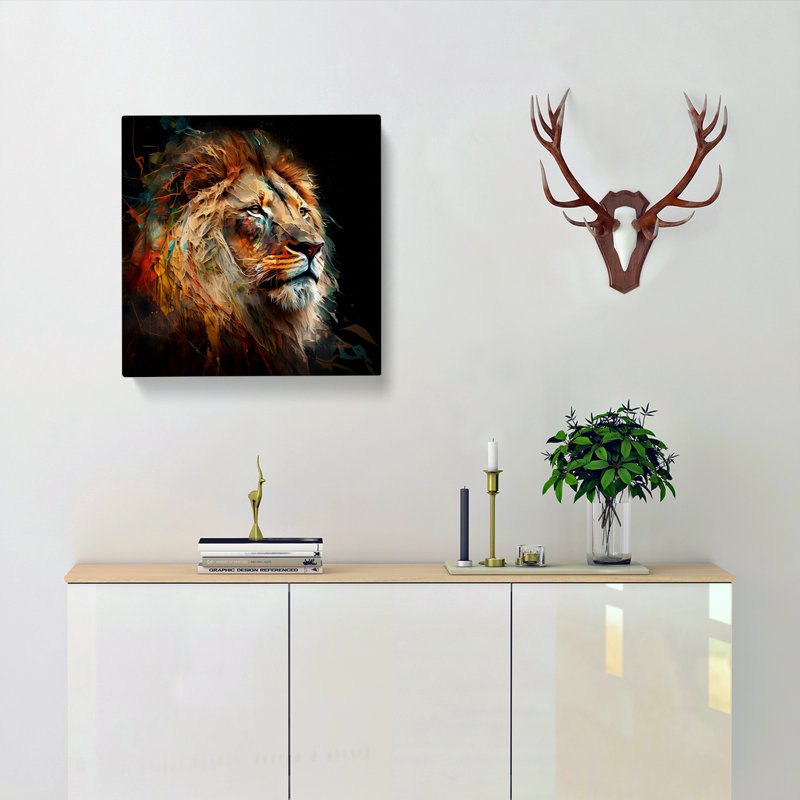 Lion Abstract - No Frame Print