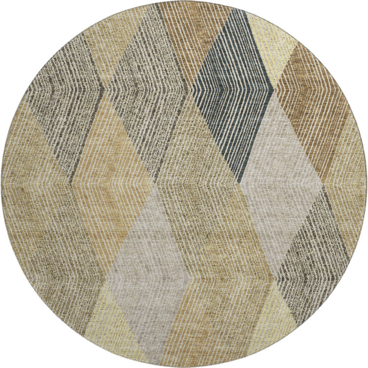 Premium Machine Washable Prisco Mocha Rug