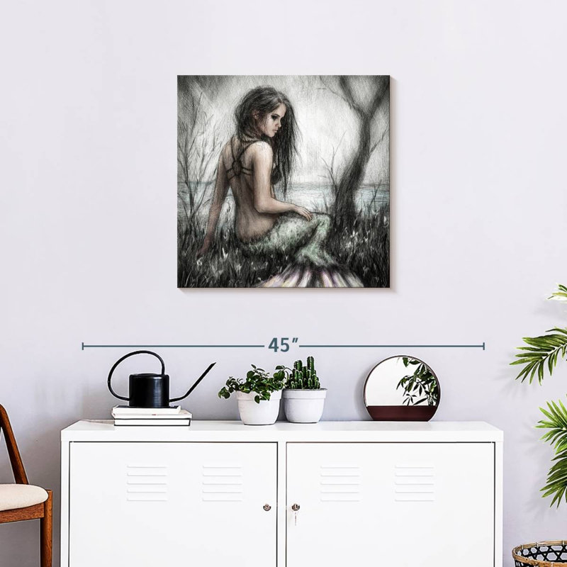 Kelan Mermaid's Rest, H 24 po x l 24 po