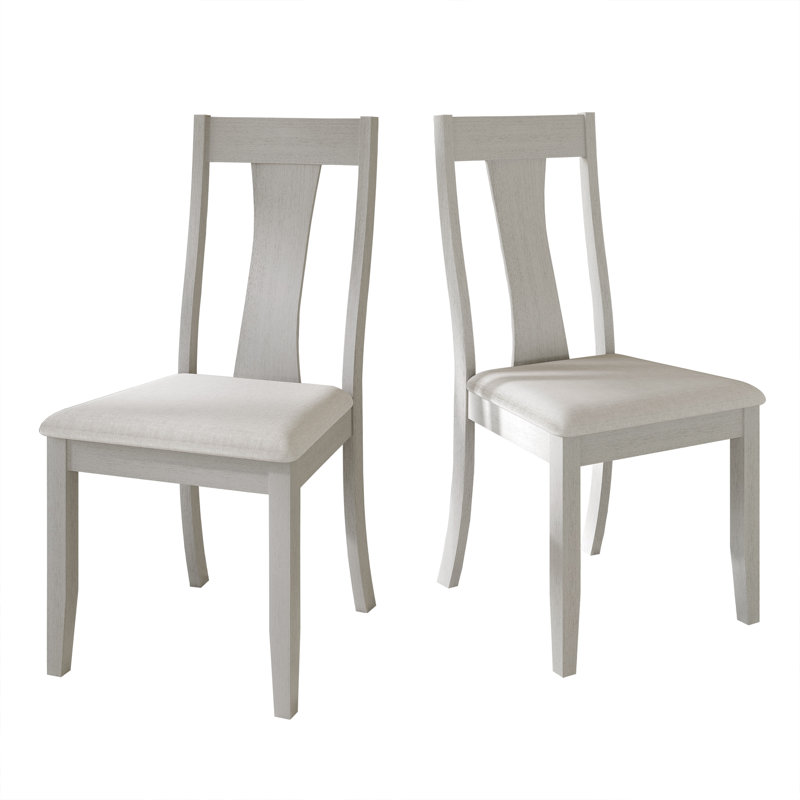 Ocossio 22.64'' H Linen Upholstered Parsons Chair, White
