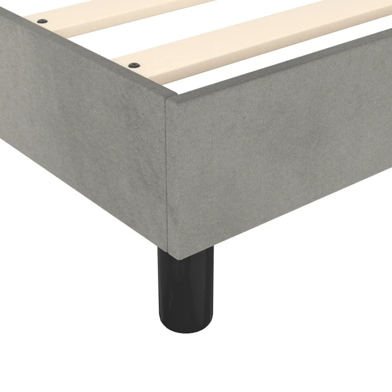 Kallstrom Solid Wood Bed, Light Grey, 180 x 203cm