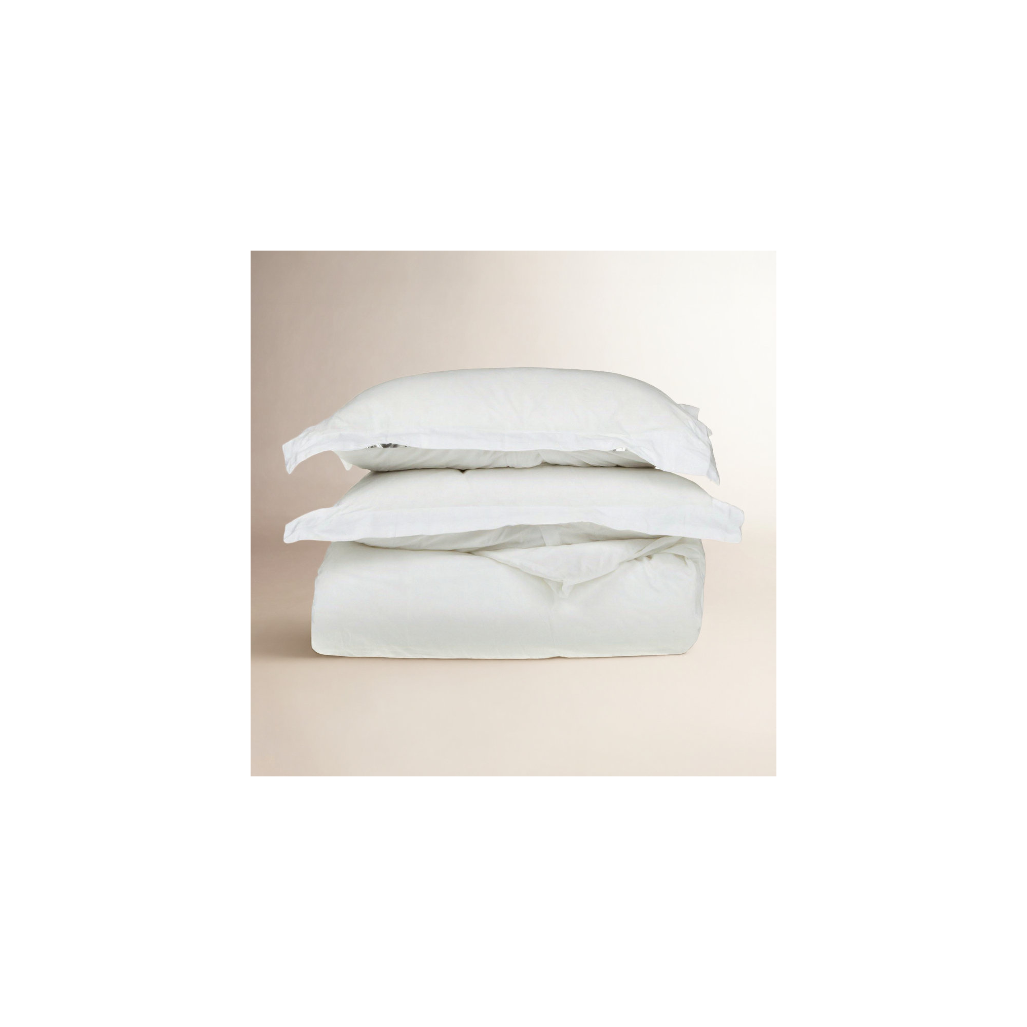 Mellark 1200 Thread Count Egyptian Cotton Solid Duvet Cover Set, White, King/California King Duvet Cover + 2 King Shams