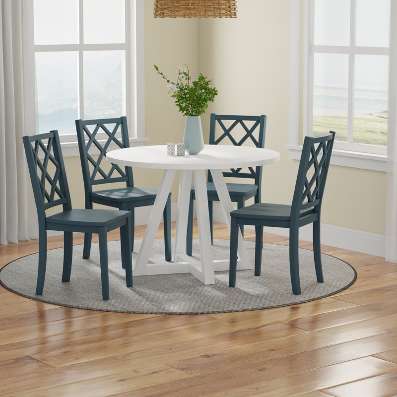White Round Dining Table