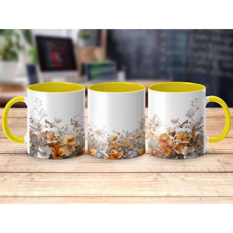Ceramic Coffee Mug, Yellow