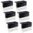 Matte Black Solar Powered Integrated LED Step Light Kit