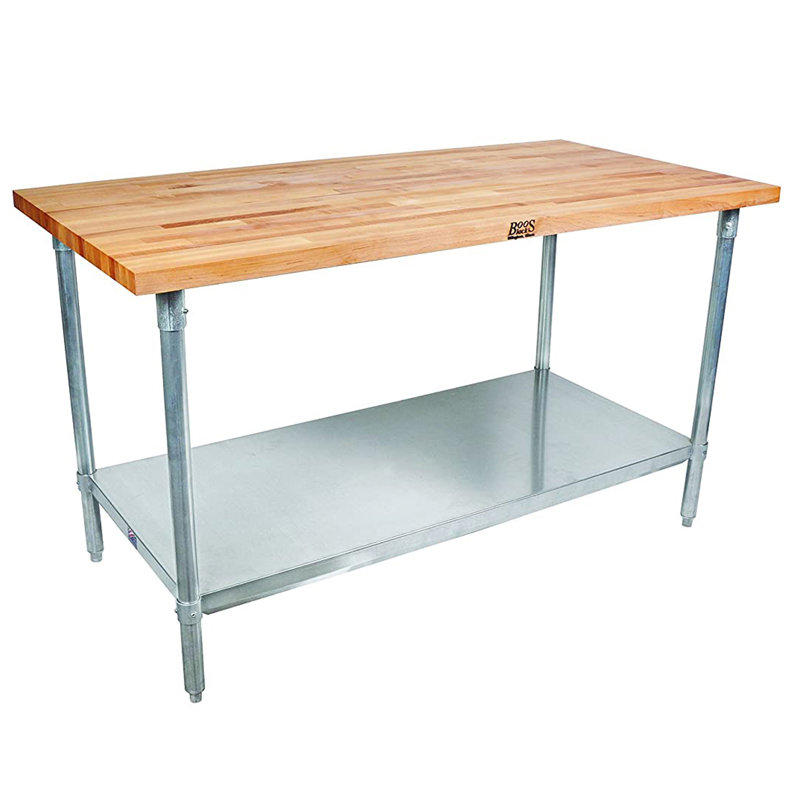 John Boos High-Quality Top Work Table, 36" H x 48" W x 24" D