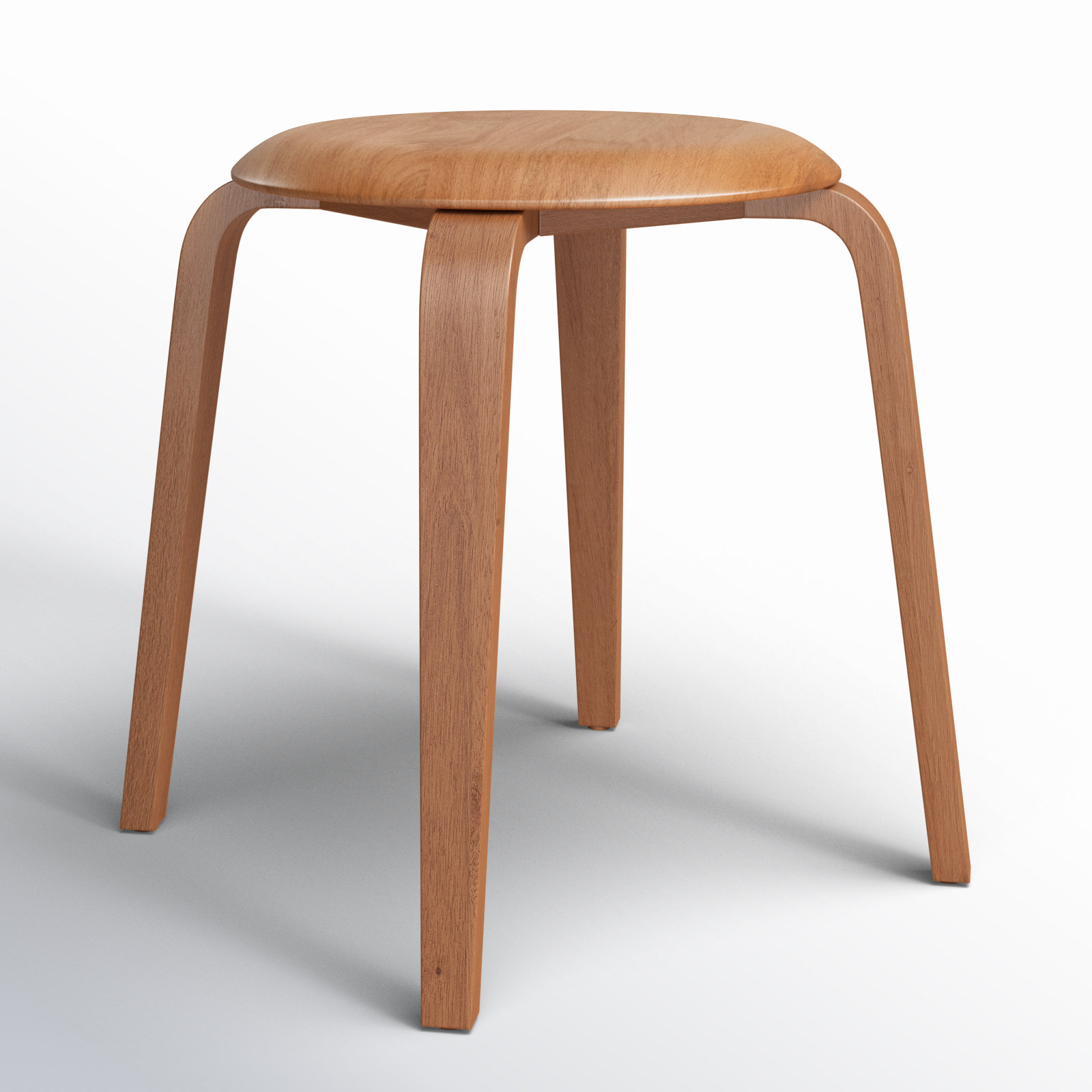 Luella Accent Stool, Walnut