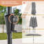 Parasol de patio à double face 10 x 6,5 pi avec grand auvent-763191583