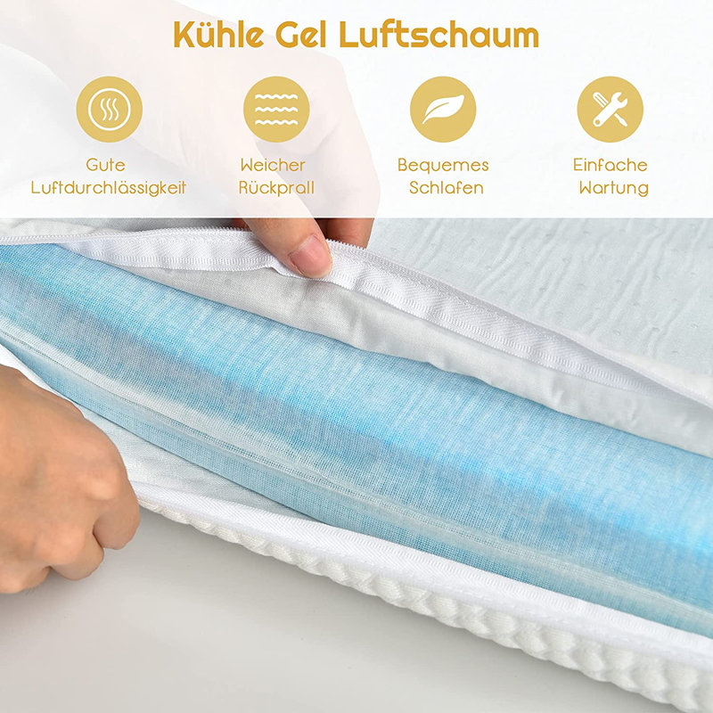 5cm Cotton Mattress Topper, European Double (140 x 200cm)
