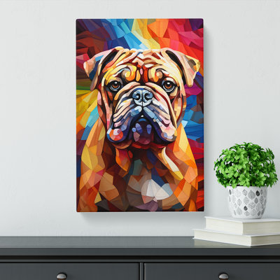 British Bulldog Orphism - Print on Canvas