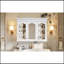 Armoire à pharmacie 40 "avec miroir, armoire de rangement pour salle de bain avec porte miroir et tablettes, armoire de salle de bain murale avec portes en verre