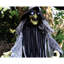 Pavillon de jardin 9,5 pi Haunted Hill Farm Sorcière d'Halloween animatronique aux yeux blancs illuminés