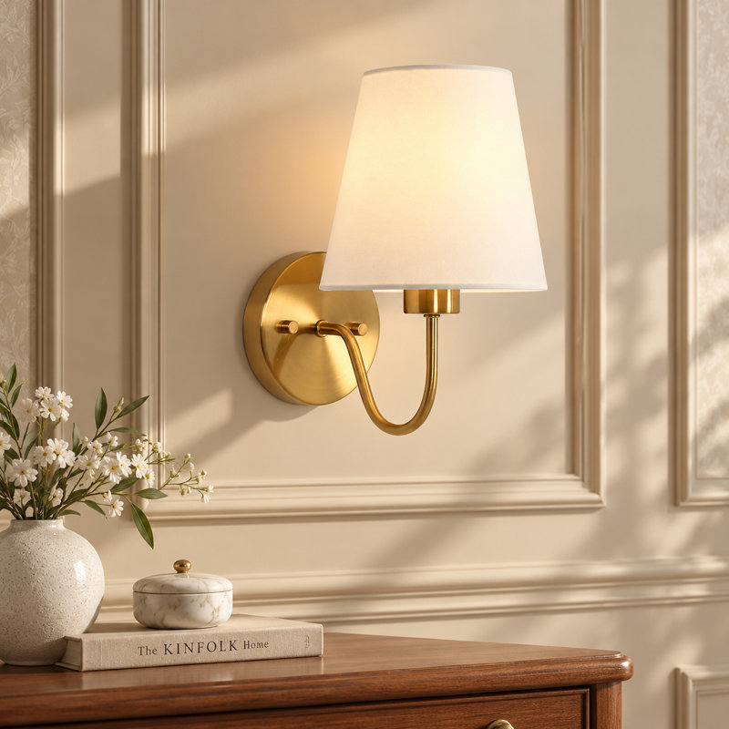 Abbiney 1-Light Metal Armed Sconce