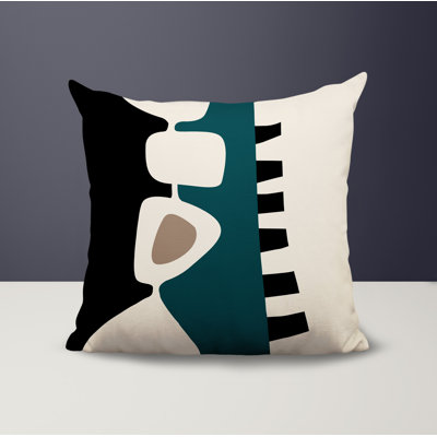 Kanai Abstract Reversible Indoor/Outdoor Square Pillow