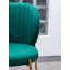 Chaise de salle à manger en velours-1043310813