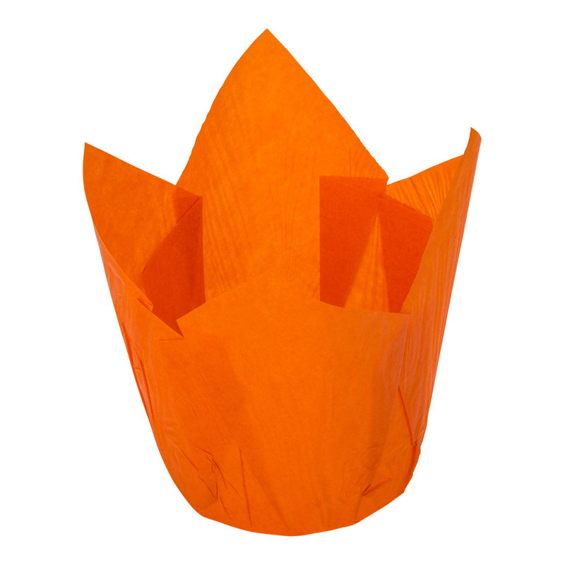 Restaurantware Panificio Paper Tulip Baking Cup, Orange