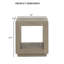 Table de bout carrée 1pc