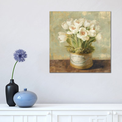 Hatbox Tulips by Danhui Nai - Print on Canvas
