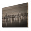 «Chicago Skyline at Night Black and White» - reproduction de photo-415524409-415524400