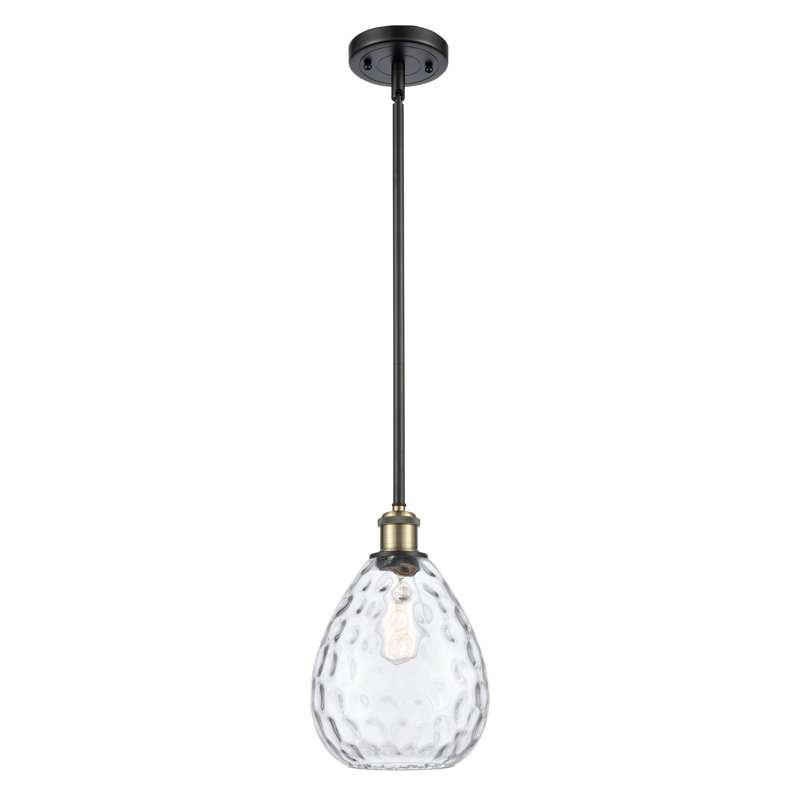 Jaron 1 - Light Single Pendant, Black Antique Brass, 3.5 Watt Vintage LED Bulb