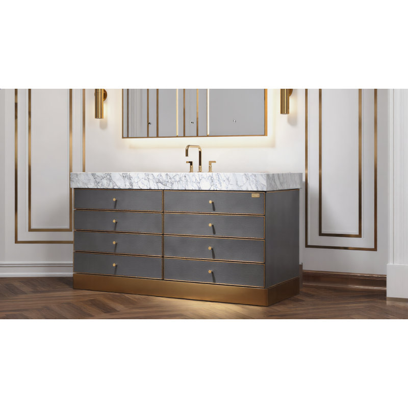 Dessus de meuble-lavabo gris Toscan Modern European