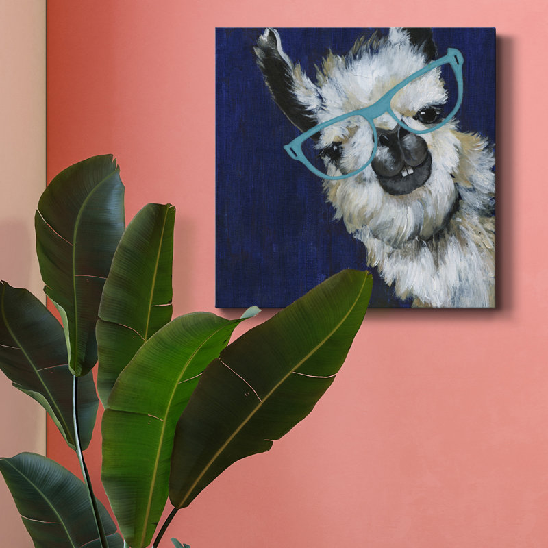 " Gentleman Llama ", 16" H x 16" W x 1" D