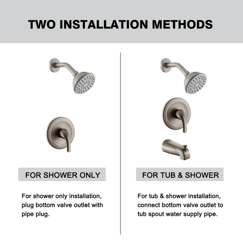 Robinet de douche avec valve brute