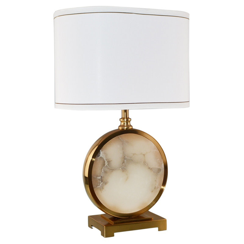 22.44" Antique Brass Table Lamp