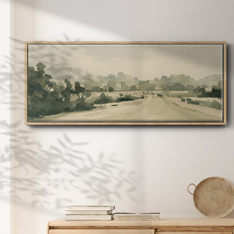 Rural Roads I- Framed Canvas