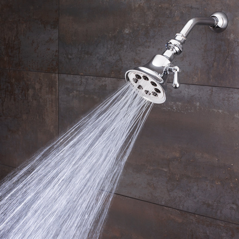 Retro 2.5 GPM 8 Jet Multi Function Adjustable Shower Head