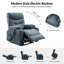 Très grand fauteuil inclinable à massage double avec chauffage Mariso Modern (ensemble de 2)-102303850