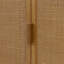 Armoire de rangement moderne Ameer avec 2 portes incrustées en rotin, des tablettes réglables et un cadre en bois massif-118226004