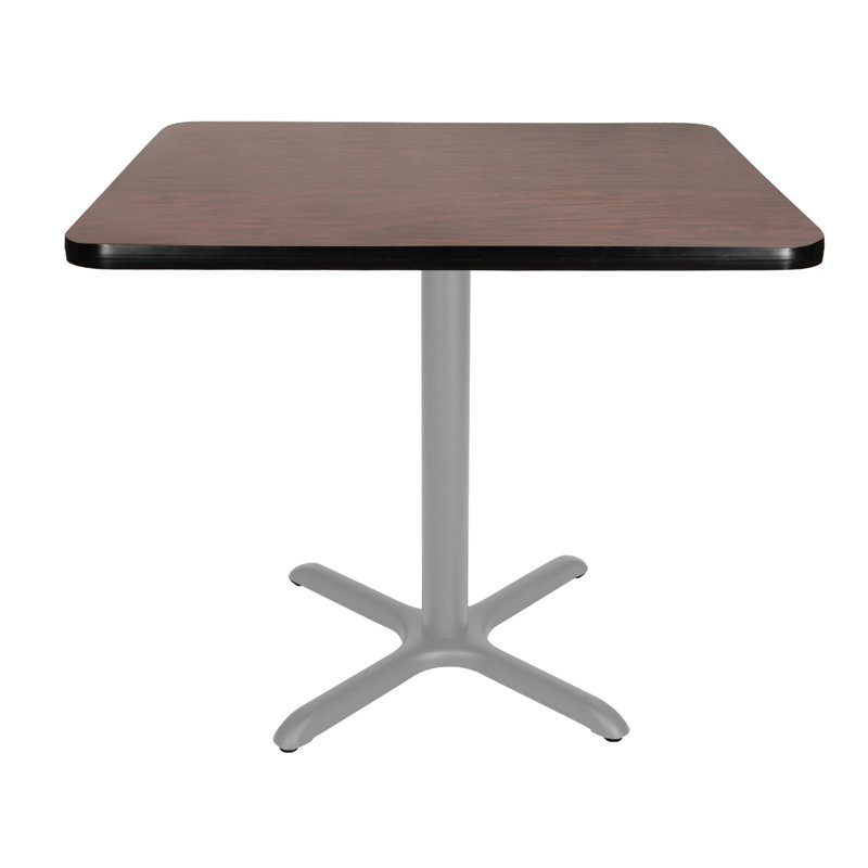 Table basse Bennet, H 30 po x L 36 po x l 36 po, Gris, Acajou