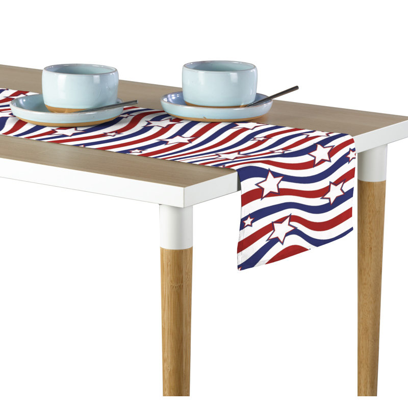 Anso American Stars Stripes Table Runner, 108" x 14"