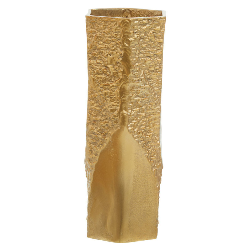Azilyn Ceramic Table Vase, Gold, 33cm H x 11cm W x 11cm D