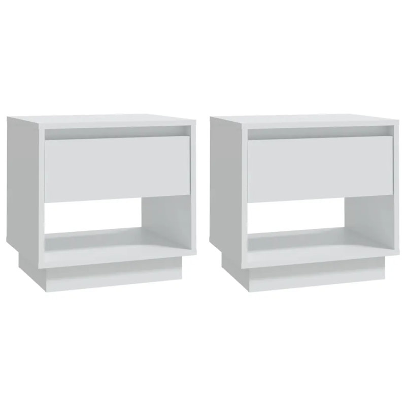 Georgie-May 45 cm W Bedside Table, White
