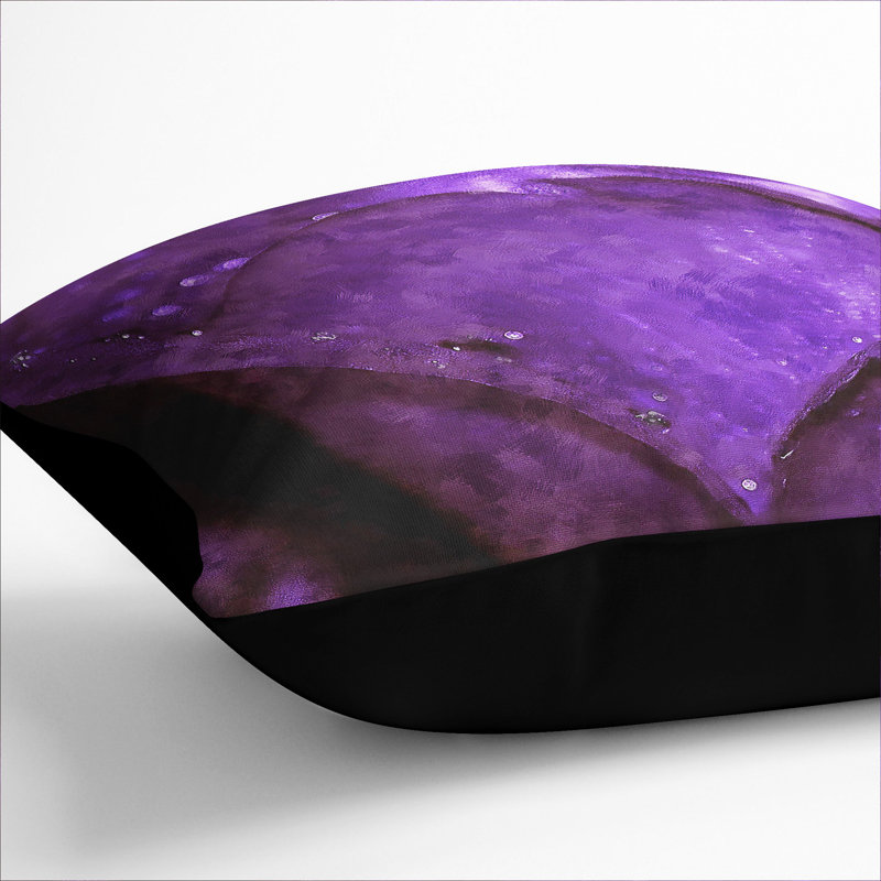 Square Cushion, Black, 40cm H x 40cm W x 15cm D