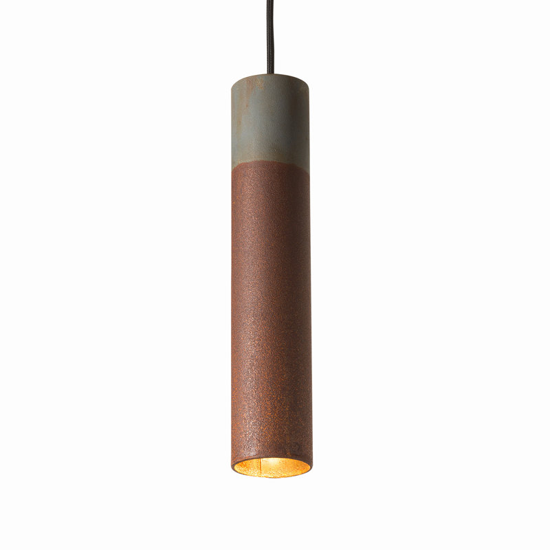 Luminaire suspendu Roest 30V rouille-zinc, Rouille / zinc, H 12 po x l 2,5 po x P 2,5 po