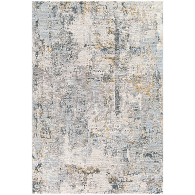 Tapis bleu sarcelle / jaune Barkley