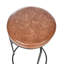 Alechia Swivel Upholstered Counter Stool with Metal Frame-1589467300