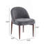 Chaise rembourrée en fer avec design ergonomique