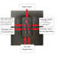 Structure de lit tapissier en similicuir avec connexion à la lumière à DEL pour le contrôle de la musique, massage par vibration du dossier, conception en courbe, support à lattes de bois, haut-parleurs exposés-1188214376