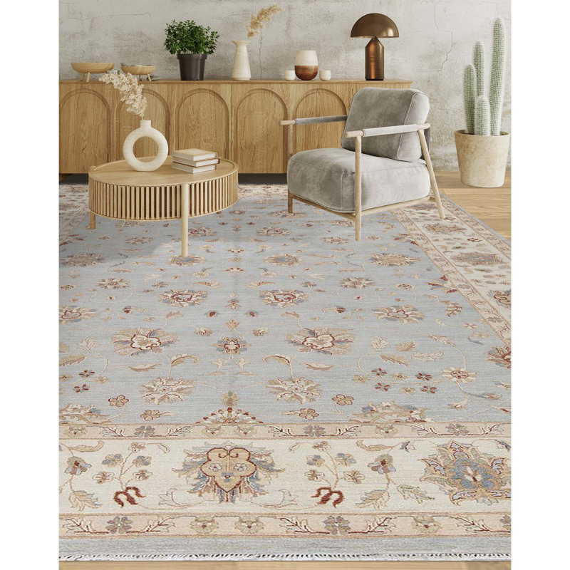 Wool Area Rug in Blue