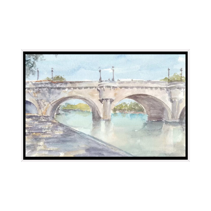 «French Bridge Study II» par Ethan Harper, reproduction d'art sur toile, Pas de tapis, Toile blanche encadrée