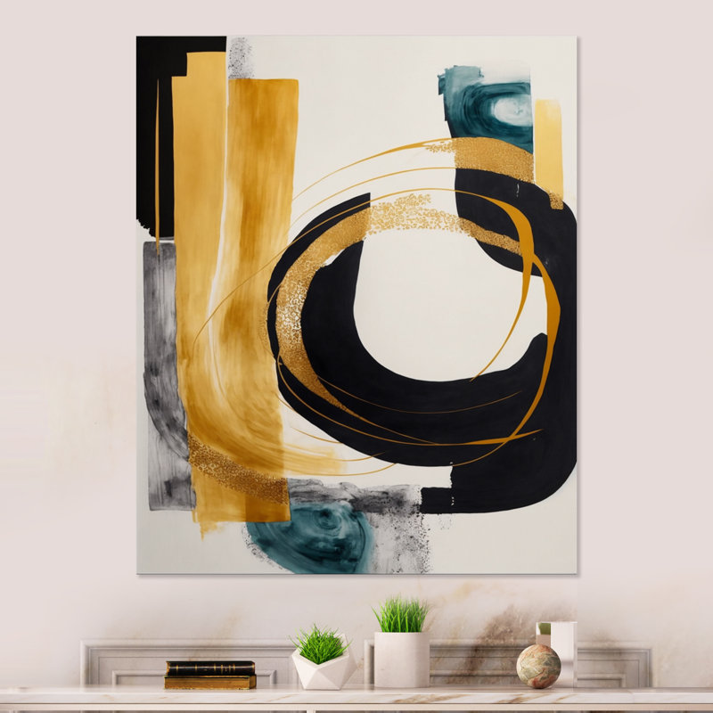Modern Green Deco III - Impression sur toile, H 20 po x l 12 po x P 1 po, Toile tendue