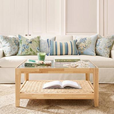 Evelynn 31.5' W Glass Top Coffee Table